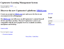 Tablet Screenshot of campus.capturator.com
